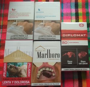 Сигареты  - MARLBORO, LM,  DUNHILL.   ЦЕНТРАЛЬНАЯ АМЕРИКА.