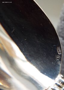 красивый набор чайных ложек 6шт,новый,серебро 916