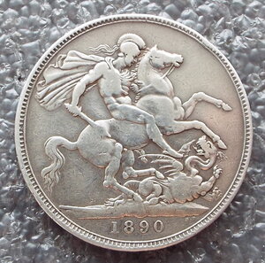 1 крона 1890,Англия