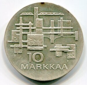 Финляндия 10 марок 1967