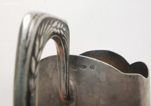 Подстаканник, серебро 875 пр.