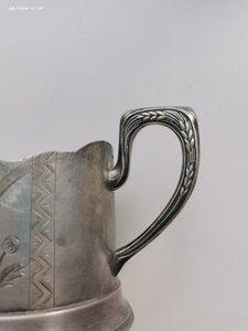 Подстаканник, серебро 875 пр.