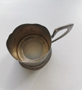 Подстаканник, серебро 875 пр.