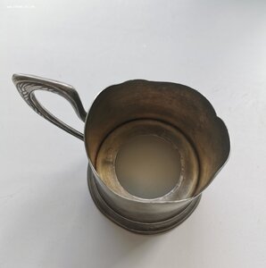 Подстаканник, серебро 875 пр.