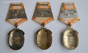 ТРИ ОРДЕНА ЗНАК ПОЧЕТА ОТЛИЧНОЕ СОСТОЯНИЕ ЭМАЛИ
