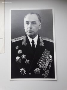Комплект из трех фото с генералом Антоновым