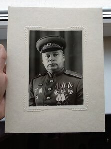 Красиво оформленное фото с генералом Москвиминым