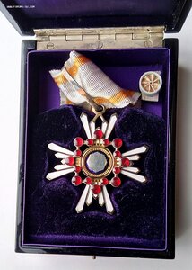 Орд.Священного сокровища,3ст,шейный, комплект, Япония.