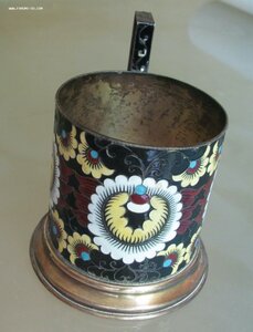 Подстаканник (серебро, эмаль)