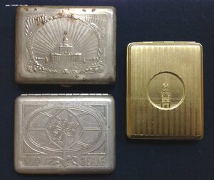 3 Памятных портсигара ВСХВ,Кремль и МИР-ЗЕМЛЕ!!