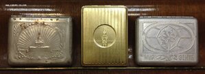 3 Памятных портсигара ВСХВ,Кремль и МИР-ЗЕМЛЕ!!