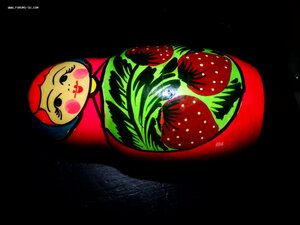 старая матрёшка клубника  7шт