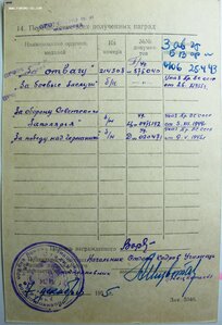 Отвага 214.308 за работу на острове в Белом море