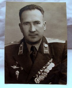 Фото генерал-майора авиации Васильева В. Г.,2 шт