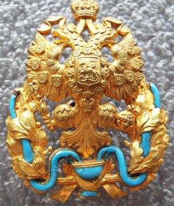 знак врача, имеющего звание лекаря,позолота,Фредманъ,Тосна