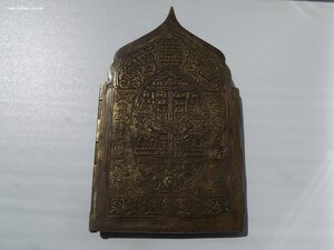 Складень Двунадесятые праздники. Золочение.