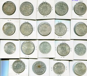 Австрия 25 шиллингов серебро 19 штук