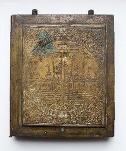 Складень Деисусный Чин (6 цветов эмали). Размер 16x39,5 см.