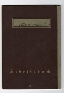 Трудовые нем. книжки «arbeitsbuch» 5 штук