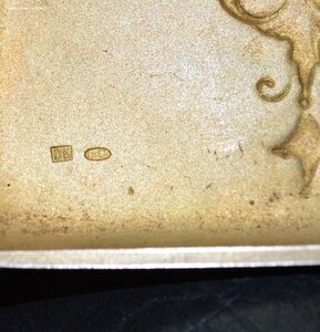 Портсигар. Серебро 875 пробы.