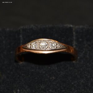 Кольцо. Золото 583 пробы. Бриллианты.