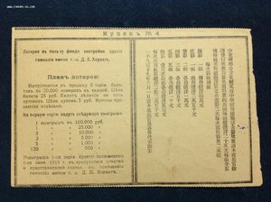 Лотерея в пользу гимназии Хорвата 1919 годъ