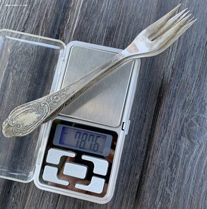 Чайные ложки, вилки для лимона, стопка 875 пробы!