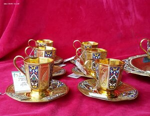 Большой, серебряный набор гранями !!! 875пр. Премиум класса