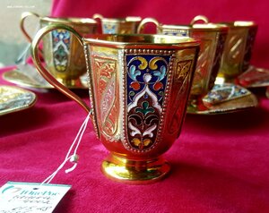 Большой, серебряный набор гранями !!! 875пр. Премиум класса