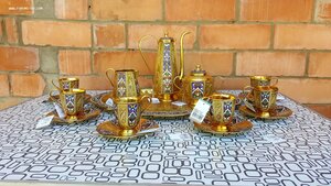 Большой, серебряный набор гранями !!! 875пр. Премиум класса