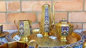 Большой, серебряный набор гранями !!! 875пр. Премиум класса