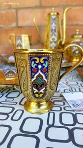 Большой, серебряный набор гранями !!! 875пр. Премиум класса