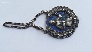 Знак за первый разряд по боксу 1929 год (серебро,эмаль)