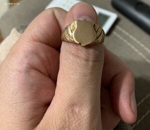 Кольцо печатка 56 золотниковая проба