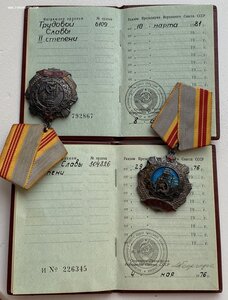 2я и 3я Трудовая слава на доках , на одного.