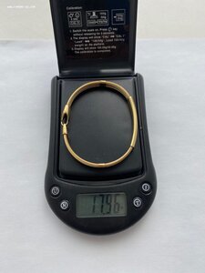 красивый браслет 750* трехцветка