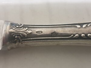 Пять ножей 875 проба. Общий вес 474 грамма