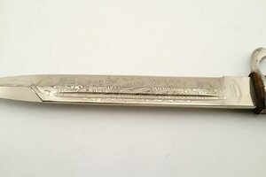 Штык нож парадный с травлением  (короткий) с двойным клеймом