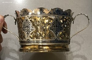 Огромная серебряная ваза СССР. В родной коробке В люксе. 875