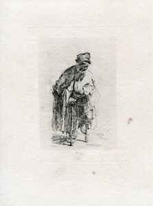 Рембрандт гелиогравюра 142 Gueux estropie Нищий калека