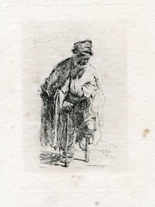 Рембрандт гелиогравюра 142 Gueux estropie Нищий калека