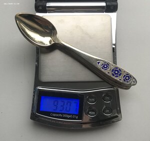 Набор серебряных ложек в эмалях по 65руб/грамм