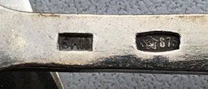 Набор серебряных ложек в эмалях по 65руб/грамм