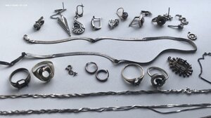 Продам серебро в изделиях и лом. 439 грамм.