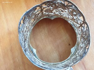 Четыре подстаканника СКАНЬ серебрение.Состояние!