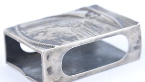 Спичечница, серебро, Латвия