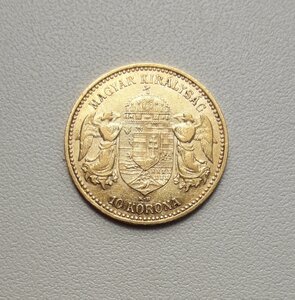 10 крон 1905 г. ЗОЛОТО.