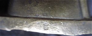 Рукоять сабли, тесака, старинная.