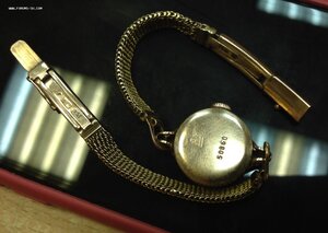 Часы золотые женские с браслетом проба 583 Советские