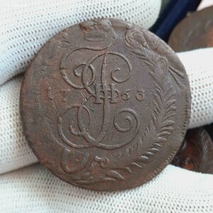 5 копеек 1763-1765 СПМ - 14 шт